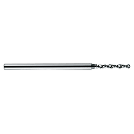 0.37 mm Dia. × 1 mm Shank Dia. × 25 mm OAL × 2.8 mm Flute Length, 120 Degrees, 2 Flute, HSS-E, Micro Drill