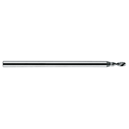0.3 mm Dia. × 1.5 mm Shank Dia. × 25 mm OAL × 0.9 mm Flute Length, 120 Degrees, 2 Flute, HSS-E, Micro Drill