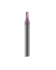 0.3 mm Dia. × 0.098″ LOC × 0.118″ Shank Dia. × 2″ OAL, 2 Flute, Carbide, Hard'X Miniture End Mill