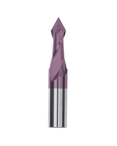 ‎8 mm Dia. × 0.315″ Shank × 0.63″ Flute Length × 2-3/4″ OAL, 60 Degrees, Carbide, Hard'X, Multi-Function Tool
