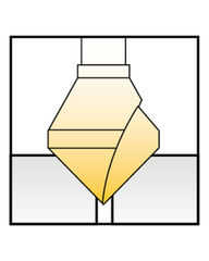 ‎#482 - 6 pc Countersink Set, 3/8″ to 1/2″, 82 Degrees, HSSCo, TiN