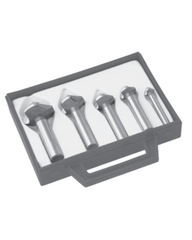 ‎#483 - 5 pc Countersink Set, 6.3 mm to 20.5 mm, 90 Degrees, HSSCo, TiN