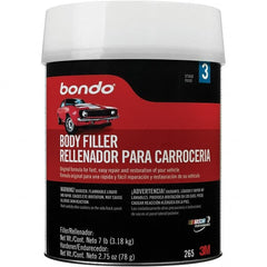 3M - Body Filler - 7 Lb Body Filler, 2-3/4 oz Cream Hardener - Exact Tooling