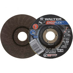 WALTER Surface Technologies - Depressed-Center Wheels Wheel Diameter (Inch): 7 Wheel Thickness (Inch): 3/64 - Exact Tooling