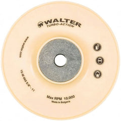 WALTER Surface Technologies - 6" Diam Disc Backing Turbo Backing Pad - 10,000 RPM - Exact Tooling