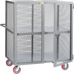Little Giant - Lockers Type: Heavy Duty Mesh Security Cabinet Number of Tiers: 2 - Exact Tooling
