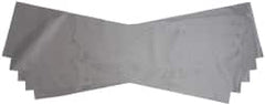 Made in USA - 5 Piece, 5" Wide x 20" Long Plastic Shim Stock Sheet - Silver, ±10% Tolerance - Exact Tooling