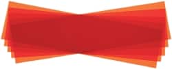 Made in USA - 5 Piece, 5" Wide x 20" Long Plastic Shim Stock Sheet - Amber (Color), ±10% Tolerance - Exact Tooling