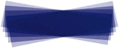 Made in USA - 5 Piece, 5" Wide x 20" Long Plastic Shim Stock Sheet - Purple, ±10% Tolerance - Exact Tooling