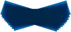 Made in USA - 10 Piece, 5" Wide x 20" Long Plastic Shim Stock Sheet - Blue, ±10% Tolerance - Exact Tooling