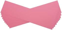 Made in USA - 10 Piece, 5" Wide x 20" Long Plastic Shim Stock Sheet - Pink, ±10% Tolerance - Exact Tooling