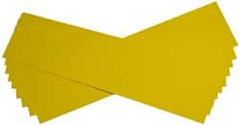 Made in USA - 10 Piece, 5" Wide x 20" Long Plastic Shim Stock Sheet - Yellow, ±10% Tolerance - Exact Tooling