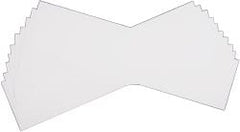 Made in USA - 10 Piece, 5" Wide x 20" Long Plastic Shim Stock Sheet - White, ±10% Tolerance - Exact Tooling