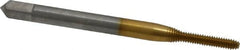 Balax - #2-56 UNC H3 Thread Limit Bottoming Thread Forming Tap - High Speed Steel, TiN Finish, 1-3/4" OAL, 7/16" Thread Length, Right Hand Thread, Series BXB - Exact Tooling