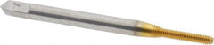 Balax - #2-64 UNF H2 Thread Limit Bottoming Thread Forming Tap - High Speed Steel, TiN Finish, 1-3/4" OAL, 7/16" Thread Length, Right Hand Thread, Series BXB - Exact Tooling