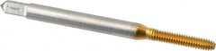 Balax - #3-48 UNC H2 Thread Limit Bottoming Thread Forming Tap - High Speed Steel, TiN Finish, 1-13/16" OAL, 1/2" Thread Length, Right Hand Thread, Series BXB - Exact Tooling
