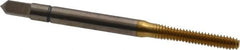 Balax - #4-40 UNC H6 Thread Limit Bottoming Thread Forming Tap - High Speed Steel, TiN Finish, 1-7/8" OAL, 9/16" Thread Length, Right Hand Thread, Series BXB - Exact Tooling