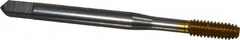 Balax - #8-32 UNC H5 Thread Limit Bottoming Thread Forming Tap - High Speed Steel, TiN Finish, 2-1/8" OAL, 3/4" Thread Length, Right Hand Thread, Series BXB - Exact Tooling