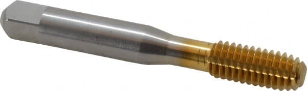 Balax - 3/8-16 UNC H6 Thread Limit Bottoming Thread Forming Tap - High Speed Steel, TiN Finish, 2-15/16" OAL, 1-1/4" Thread Length, Right Hand Thread, Series BXB - Exact Tooling