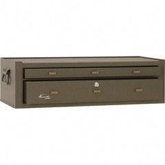 Kennedy - 2 Drawer Brown Drawer Chest Base - 28-1/8" Wide x 7-7/8" High x 9-5/8" Deep, Use with Chests 526, 52611 - Exact Tooling