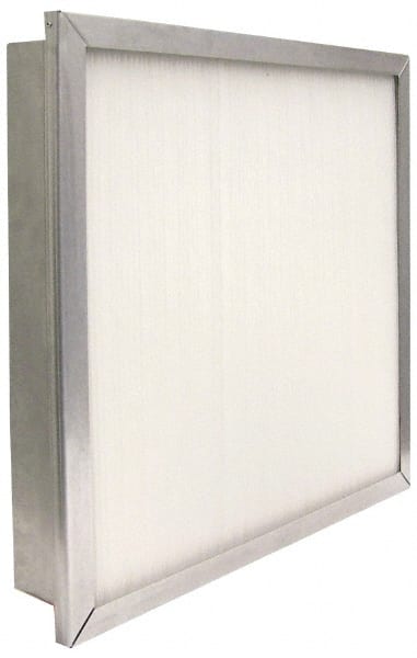 PrecisionAire - 12" Noml Height x 24" Noml Width x 4" Noml Depth, 80 to 85% Capture Efficiency, Wireless Pleated Air Filter - MERV 13, Fiberglass, Integrated Metal Frame, 1,000 CFM, For Precisionaire Type 9 Holding Frame - Exact Tooling