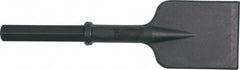 Ingersoll-Rand - 5" Head Width, 18" OAL, 1-1/8" Shank Diam, Asphalt Cutter Chisel - Hex Drive, Hex Shank, Steel - Exact Tooling