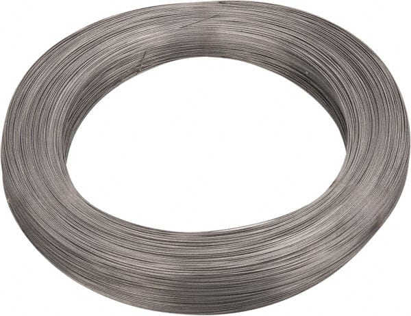 Value Collection - 5 Gage, 0.014 Inch Diameter x 1,913 Ft. Long, High Carbon Steel, Tempered Music Wire Coil - ASTM A228, 1 Lb. Shipping Weight - Exact Tooling