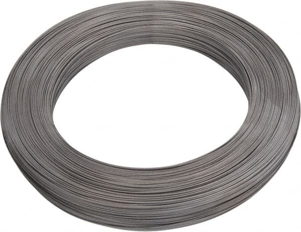 Value Collection - 10 Gage, 0.024 Inch Diameter x 651 Ft. Long, High Carbon Steel, Tempered Music Wire Coil - ASTM A228, 1 Lb. Shipping Weight - Exact Tooling