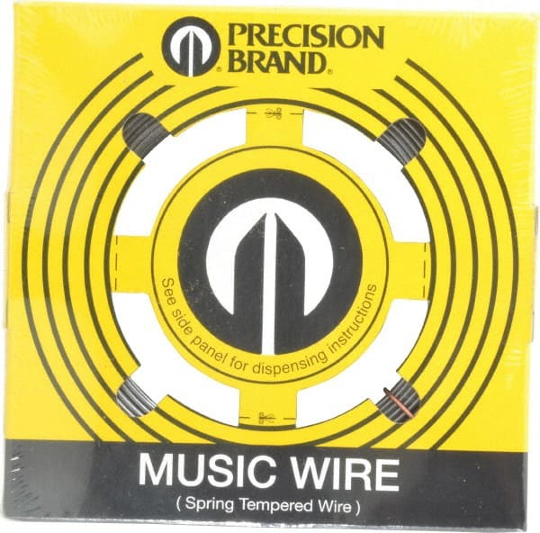 Value Collection - 26 Gage, 0.063 Inch Diameter x 95 Ft. Long, High Carbon Steel, Tempered Music Wire Coil - ASTM A228, 1 Lb. Shipping Weight - Exact Tooling