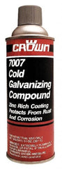 Crown - 13 oz Zinc Cold Galvanizing Compound - Comes in Aerosol, Food Grade - Exact Tooling