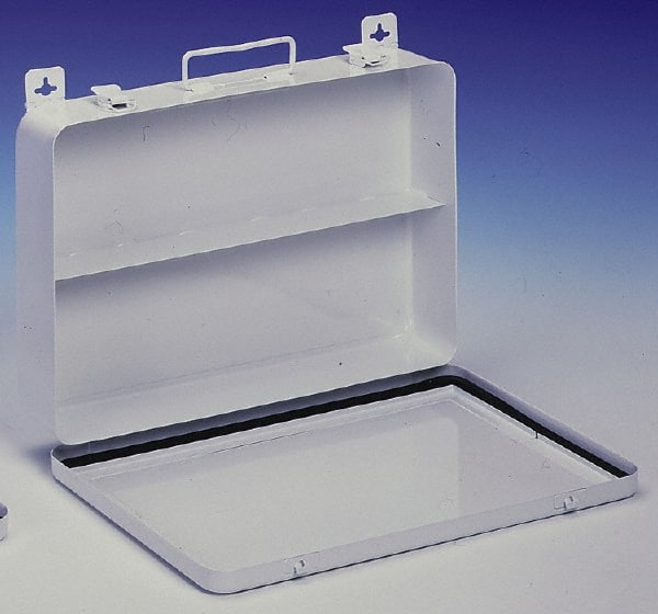 Durham - Empty First Aid Cabinets & Cases; Height (Inch): 9-1/8 ; Width (Inch): 13-11/16 ; Depth (Inch): 2-3/8 ; Number of Shelves: 1 ; Door Type: Horizontal ; Shelf Type: Fixed - Exact Tooling
