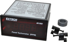 Extech - Accurate up to 0.05%, 0.1 and 0.1 (5 to 1,000) and 1 (1,000 to 9,999) and 10 (10,000 to 99,990) RPM Resolution, Noncontact Tachometer - 4.8819 Inch Long x 2 Inch Wide x 1.2992 Inch Meter Thick, 5 to 99,990 RPM Measurement - Exact Tooling