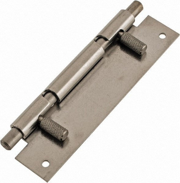Made in USA - 4" Long x 1" Wide x 0.05" Thick, Keeper Hinge - Stainless Steel - Exact Tooling