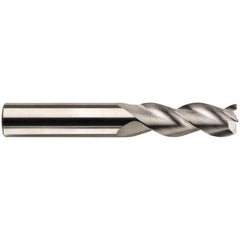 SGS - 1/2", 3 Flute, Single End, Solid Carbide, 0.06" Corner Radius End Mill - 4" OAL, 38° Helix, Right Hand Flute, 5/8" LOC, Right Hand Cut, 1-3/8" Extended Reach - Exact Tooling