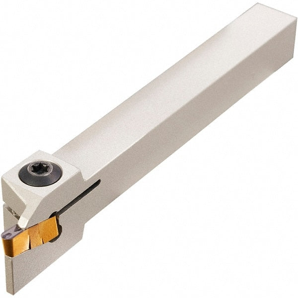 Iscar - GHD, External, Left Hand, 9mm Max Depth of Cut, 2.8 to 4mm Groove Width, Indexable Grooving Tool Holder - GI.. Insert Compatibility, 20mm Shank Height, 20mm Shank Width, 120mm OAL - Exact Tooling