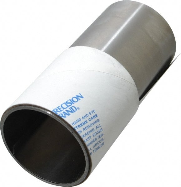 Made in USA - 100 Inch Long x 6 Inch Wide x 0.009 Inch Thick, Roll Shim Stock - Steel - Exact Tooling