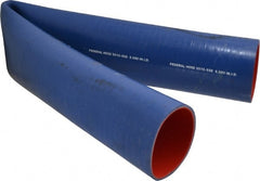 Federal Hose - 3-1/2" ID x 3.82" OD x 3' OAL, Coolant Hose - -65 to 350°F, Blue - Exact Tooling