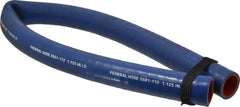 Federal Hose - 1-1/8" ID x 1.52" OD x 3' OAL, Coolant Hose - -65 to 350°F, Blue - Exact Tooling