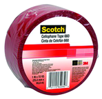 List 660 1" x 72 yds Light Duty Packaging Tape - Red - Exact Tooling