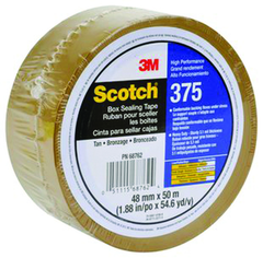 List 375 72mm x 50m High Performance Box Sealing Tape - Tan - Exact Tooling