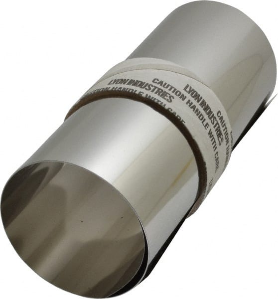 Made in USA - 50 Inch Long x 6 Inch Wide x 0.003 Inch Thick, Roll Shim Stock - Stainless Steel - Exact Tooling