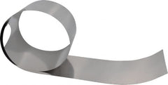 Made in USA - 50 Inch Long x 6 Inch Wide x 0.005 Inch Thick, Roll Shim Stock - Stainless Steel - Exact Tooling