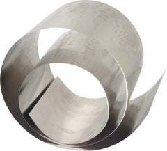 Made in USA - 50 Inch Long x 6 Inch Wide x 0.01 Inch Thick, Roll Shim Stock - Stainless Steel - Exact Tooling