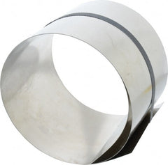 Made in USA - 50 Inch Long x 6 Inch Wide x 0.02 Inch Thick, Roll Shim Stock - Stainless Steel - Exact Tooling