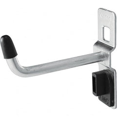 Kennedy - 1/4" Diam, 2" Long Single Vertical End Pegboard Hook - Steel - Exact Tooling