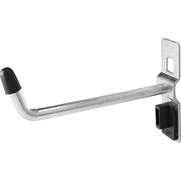 Kennedy - 1/4" Diam, 2-11/16" Long Single Vertical End Pegboard Hook - Steel - Exact Tooling