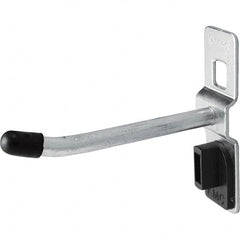 Kennedy - 5/32" Diam, 2-3/8" Long Single Angled End Pegboard Hook - Steel - Exact Tooling