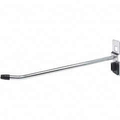 Kennedy - 1/4" Diam, 5-15/16" Long Single Angled End Pegboard Hook - Steel - Exact Tooling