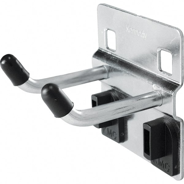 Kennedy - 1" Long Double Vertical End Pegboard Hook - Steel - Exact Tooling