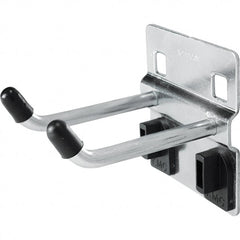 Kennedy - 2" Long Double Vertical End Pegboard Hook - Steel - Exact Tooling